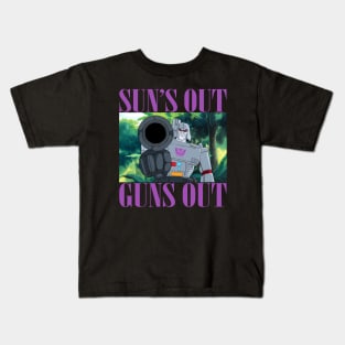 Sun's Out Guns Out (Fallen) Kids T-Shirt